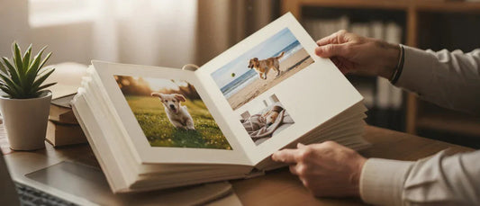 First time organizing pet photos? 5 quick tips for creating a keepsake album